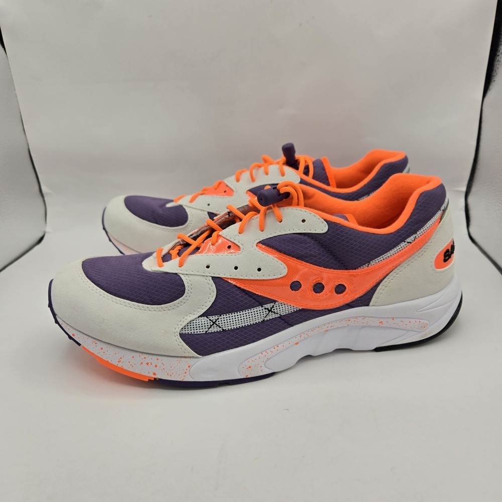 Saucony Aya Size US 12 M (D) Men's Running Shoes White / Purple S70460-1